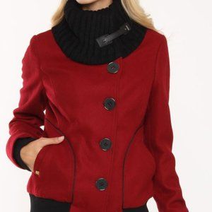Soia & Kyo Women's Junita Red Wool Coat M